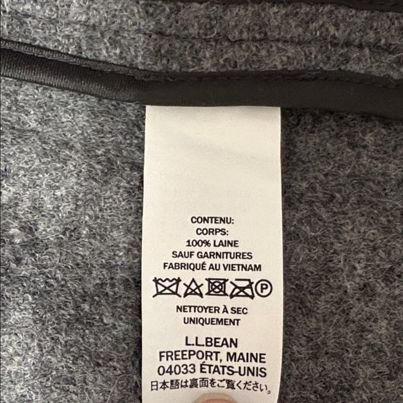 L.L. Bean Gray Bellandi Italian Wool Women's Coat - Picture 11 of 14